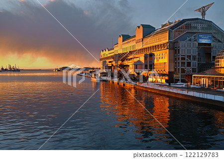 Fisherman's Wharf in the sunset Fisherman's Wharf in the sunset 122129783
