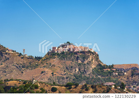 A medieval hilltop village in Erice, Sicily 122130229