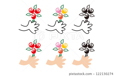 Hand with flowers 122130274