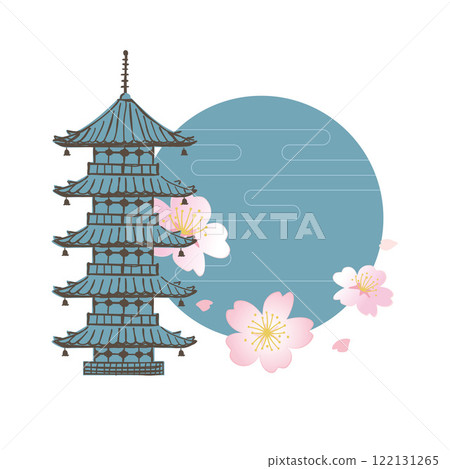 五層寶塔的插圖 122131265