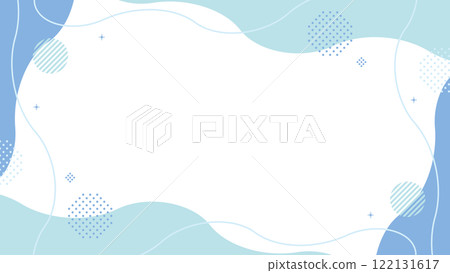 抽象框架藍色淺藍圓點閃光波浪形狀 122131617