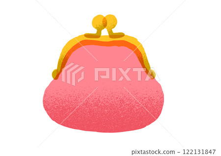 Hand-drawn illustration of a purse 122131847