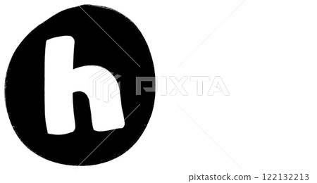H Alphabet Hand Drawn Style And Monochrome Design Font Design 122132213