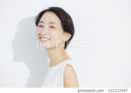 Short hair woman portrait Short hair woman portrait 122132447