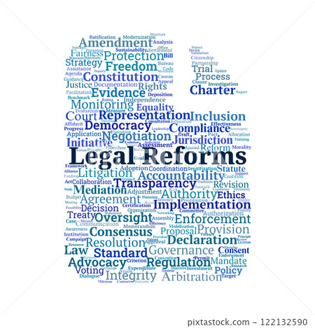 Legal Reforms Word Cloud Legal Reforms Word Cloud 122132590