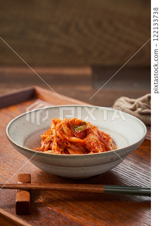 Healthy fermented food: Chinese cabbage kimchi 122133738
