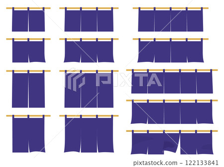 Curtain set (navy blue) Curtain set (navy blue) 122133841