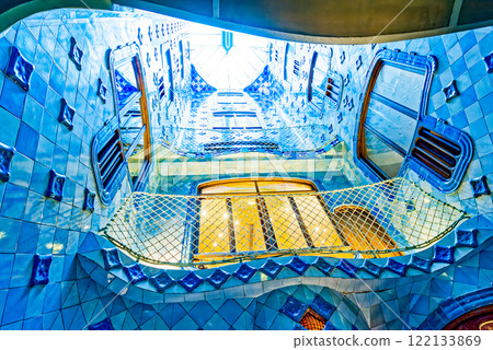 Interior and inner chambers Gaudi's creation- House Casa Batllo. 122133869
