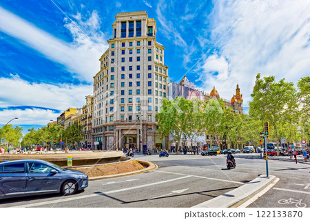 Urban views-landscapes most beautiful Catalan city - Barcelona. Urban views-landscapes most beautiful Catalan city - Barcelona. 122133870