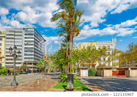 Valencia. Modernisme Plaza of the City Hall . 122133907