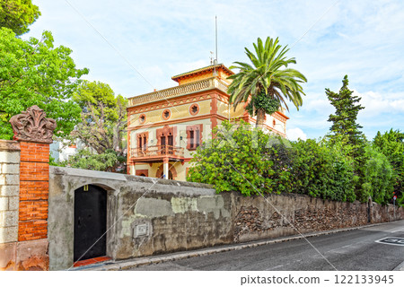 Spain. City views of Sitges,a beautiful town near Barcelona. 122133945