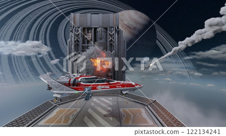 太空船機庫受到攻擊 122134241