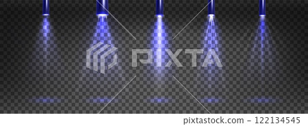 Spotlight beam with glitter collection Spotlight beam with glitter collection 122134545