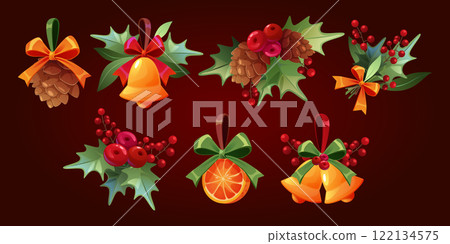 Holly berry Christmas set Holly berry Christmas set 122134575