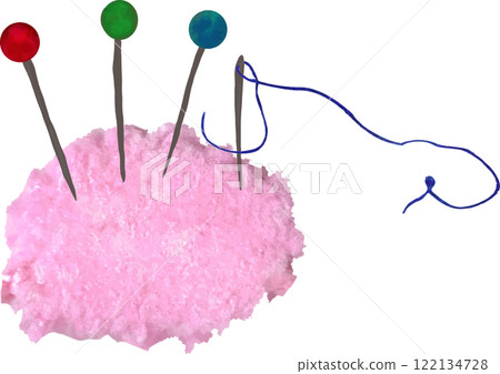 彩色別針和繡線 縫紉工具 手工藝品 彩色別針和繡線 縫紉工具 手工藝品 122134728