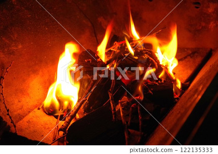 A flame that burns on a bonfire A flame that burns on a bonfire 122135333