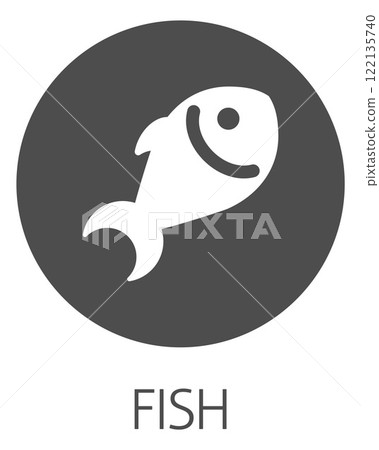 Fish Seafood Food Icon Concept 122135740