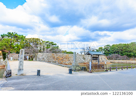 冬天的萩城遺址，山口縣萩市 122136100