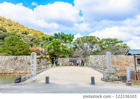 冬天的萩城遺址，山口縣萩市 122136103