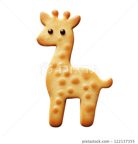Cute giraffe full-body cookie. AI-generated image 122137355