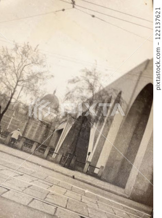 View of Nikolai Cathedral from under the Hijiri Bridge, Tokyo Resurrection Cathedral, prewar scenery, 1930s 122137621