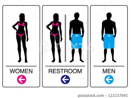 廁所標誌左方向 122137891