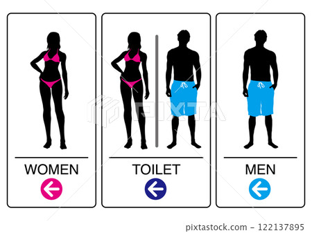 廁所標誌左方向 122137895