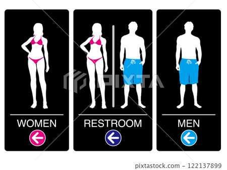 廁所標誌左方向 122137899