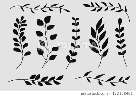 vector, foliage, leaf 122138401