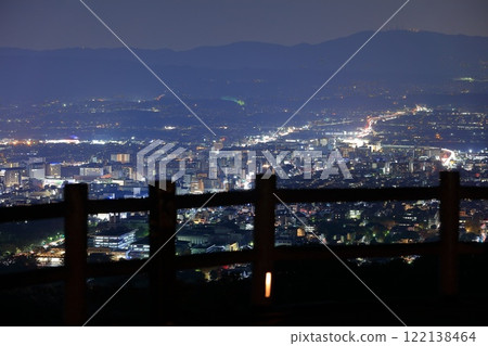 [Nara Prefecture] Night view of Nara from Mount Wakakusa 122138464