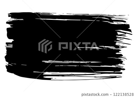 Abstract vector watercolor paint. Isolated grunge element for paper design. Ink paint brush stains or spots on white background 122138528