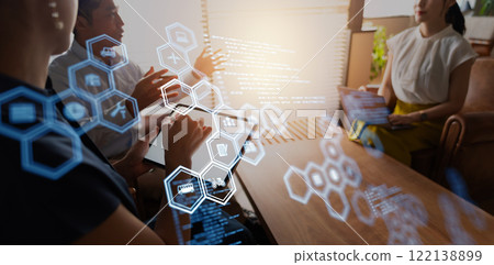 Business scene Business scene 122138899