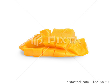 Mango isolated on white background, clipping path, full depth of field 122138985
