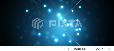 Abstract glowing technology and network concept 122139240