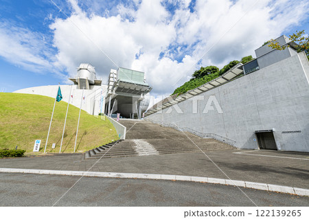 Takeo City, Saga Prefecture, Saga Prefectural Space Science Museum Yumeginga on a clear day Takeo City, Saga Prefecture, Saga Prefectural Space Science Museum Yumeginga on a clear day 122139265