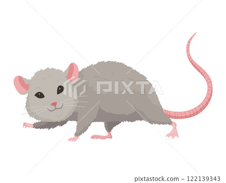 A delightful cute cartoon mice showcasing their adorable pose and expressions 122139343