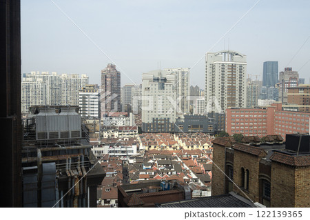 panorama of Shanghai downtown, China. 122139365