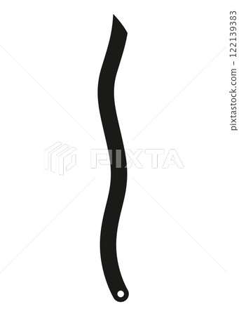 Clock pointer arrow. Black silhouette chronometer element. Clock arm. Watch hands, isolated time pointer. Vector cartoon illustration 122139383