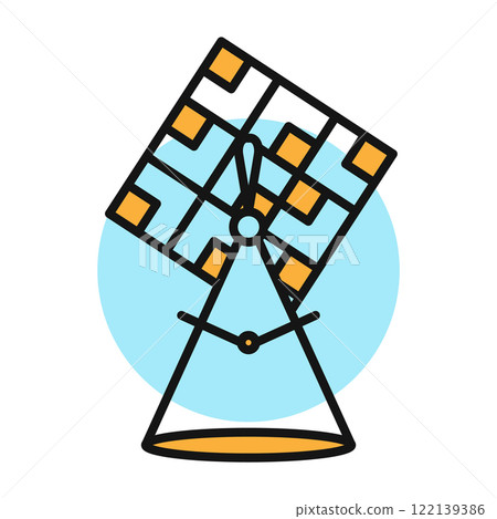 Building line icon. Color symbol in simple style. Industry construction symbol for app design. Vector cartoon illustration Building line icon. Color symbol in simple style. Industry construction symbol for app design. Vector cartoon illustration 122139386