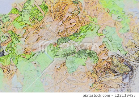 CG image illustration Japanese food Yakisoba 7, perfected in Japan CG image illustration Japanese food Yakisoba 7, perfected in Japan 122139453