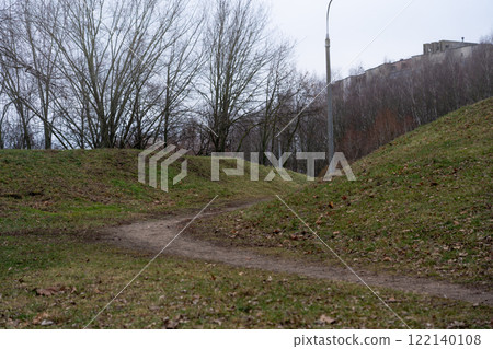 Small hills and a path between them 122140108