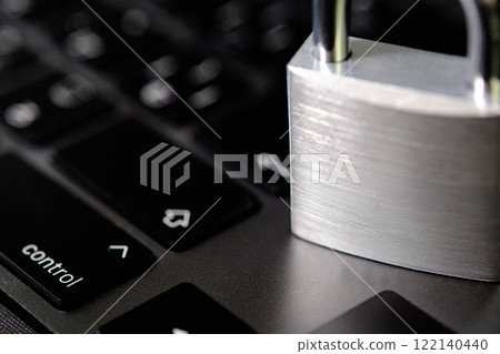 Padlock and keyboard 122140440