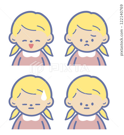 Girls with various expressions Girls with various expressions 122140769