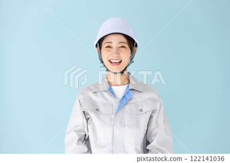 女式工作服頭盔 122141036