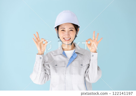女 工作服 頭盔 OK 122141197