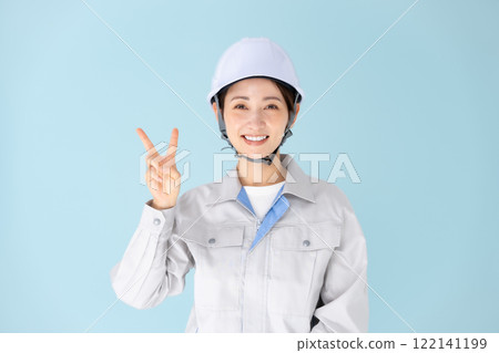 女式工作服頭盔件 122141199
