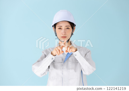 女式工作服頭盔x 122141219