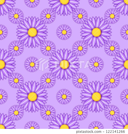 seamless pattern with flowers 122141266