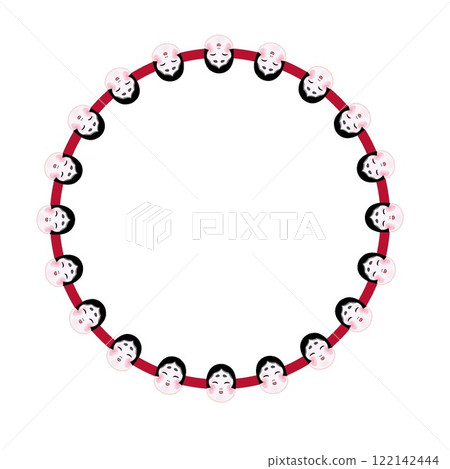 節分圓形裝飾框花環 節分圓形裝飾框花環 122142444