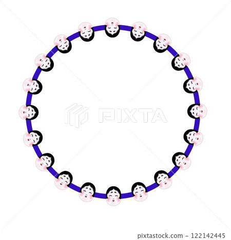 節分圓形裝飾框花環 122142445